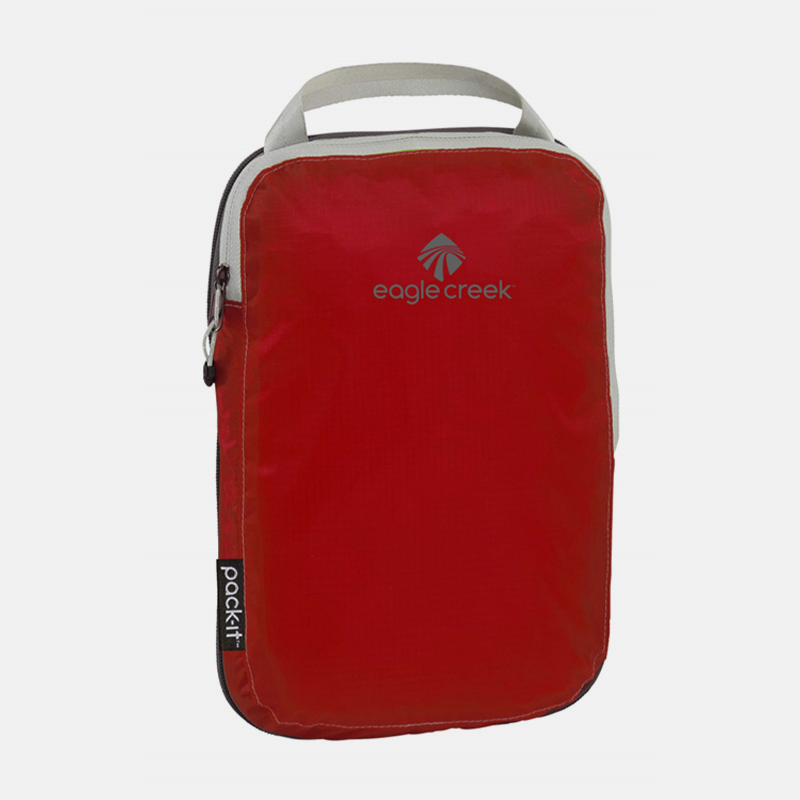 PACK-IT SPECTER COMPRESSION HALF CUBE תיק אחסון מתרחב בצבע אדום ובצבע volcano 